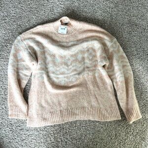 Women's Cream and Pink Sweater